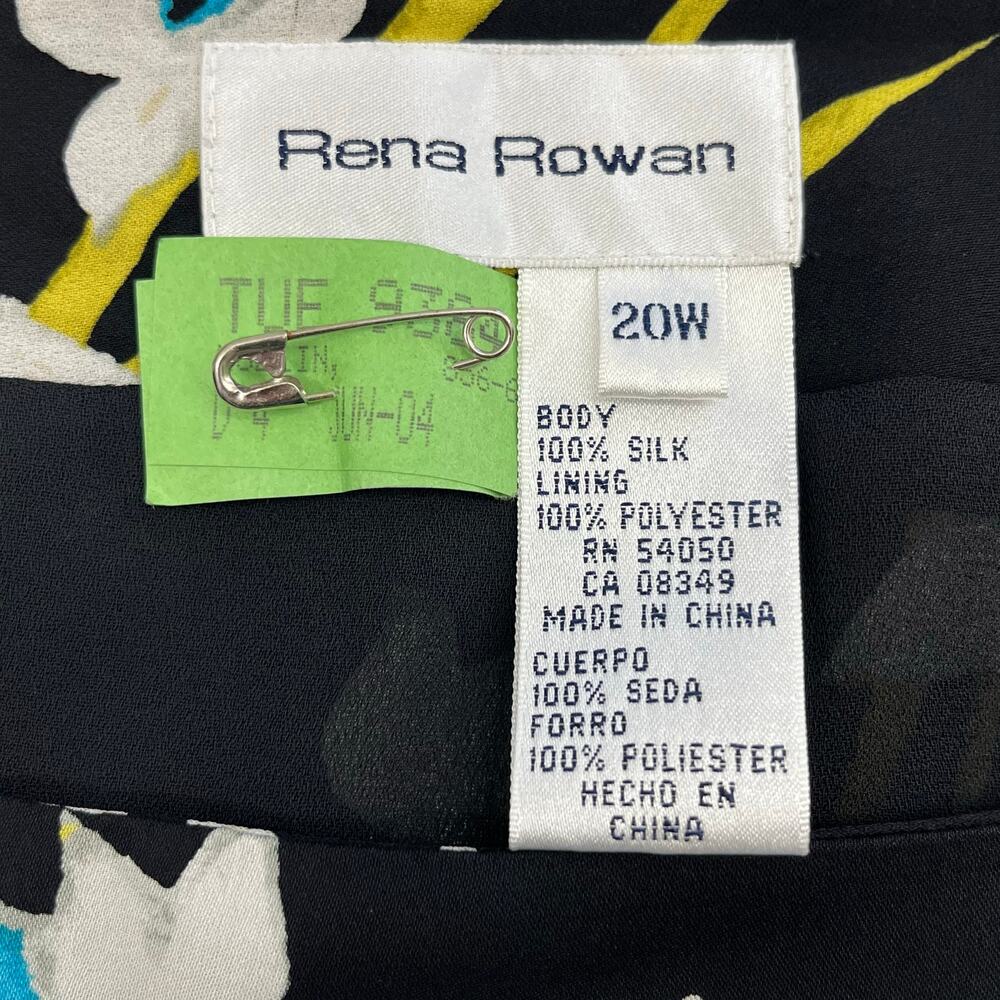 Rena Rowan Silk 2 Piece Floral Flowy Lightweight Ruffle Tank Top Skirt Set 20W - Picture 5 of 15